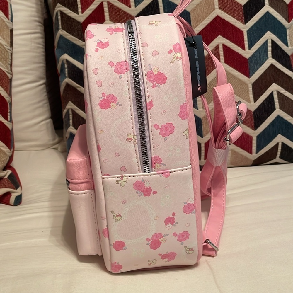 My Melody Bioworld Sanrio Pastel Rose Mini Backpack - Picture 7 of 16